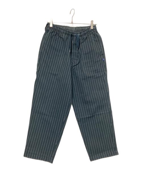 DESCENDANT（ディセンダント）DESCENDANT (ディセンダント) SHORE STRIPE BEACH TROUSERS ブラック サイズ:2の古着・服飾アイテム