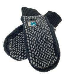 HELLY HANSEN×DESCENDANT（ヘリーハンセン×ディセンダント）の古着「MTTN MITTEN FIBERPILE」｜ブラック×ホワイト