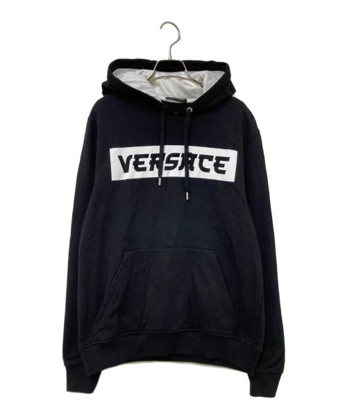 VERSACE（ヴェルサーチェ）VERSACE (ヴェルサーチェ) プリントパーカー ブラック サイズ:Mの古着・服飾アイテム