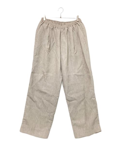 EDIFICE（エディフィス）EDIFICE (エディフィス) ライトツイード1タックイージーパンツ ベージュ サイズ:3 未使用品の古着・服飾アイテム