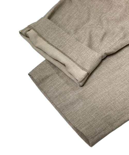 EDIFICE（エディフィス）EDIFICE (エディフィス) ライトツイード1タックイージーパンツ ベージュ サイズ:3 未使用品の古着・服飾アイテム