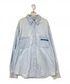 HARLEY-DAVIDSONハーレーダビッドソン）の古着「バック刺繍デニムシャツ」｜インディゴ
