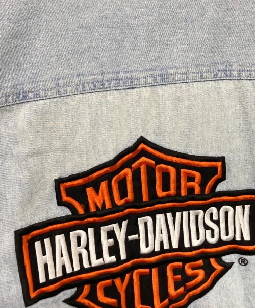 HARLEY-DAVIDSON（ハーレーダビッドソン）HARLEY-DAVIDSON (ハーレーダビッドソン) バック刺繍デニムシャツ インディゴ サイズ:XLの古着・服飾アイテム