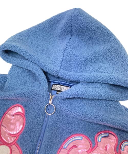 GALFY（ガルフィー）GALFY (ガルフィー) ボアジャケット ピンク×ブルー サイズ:中型犬（L）の古着・服飾アイテム