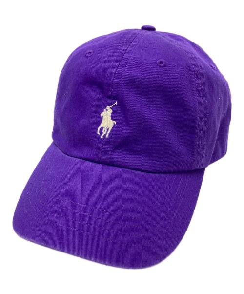 POLO RALPH LAUREN（ポロ・ラルフローレン）POLO RALPH LAUREN (ポロ・ラルフローレン) 刺繍ロゴキャップ パープル サイズ:下記参照の古着・服飾アイテム