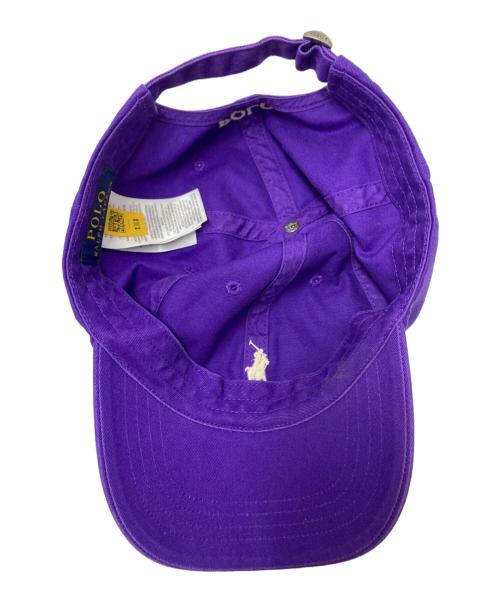 POLO RALPH LAUREN（ポロ・ラルフローレン）POLO RALPH LAUREN (ポロ・ラルフローレン) 刺繍ロゴキャップ パープル サイズ:下記参照の古着・服飾アイテム