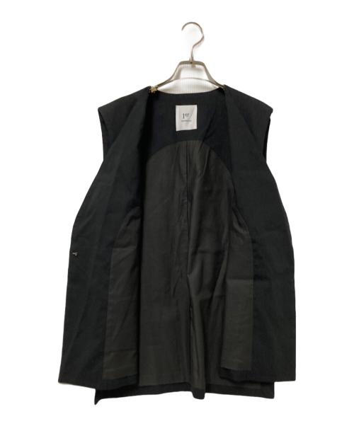 1er Arrondissement（プルミエ アロンディスモン）1er Arrondissement (プルミエ アロンディスモン) ソフトリネンロングジレ ブラック サイズ:36の古着・服飾アイテム