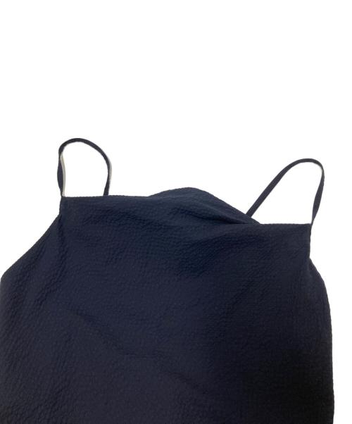 MACPHEE（マカフィー）MACPHEE (マカフィー) コットンポリエステルサッカー ジャンプスーツ ネイビー サイズ:36の古着・服飾アイテム