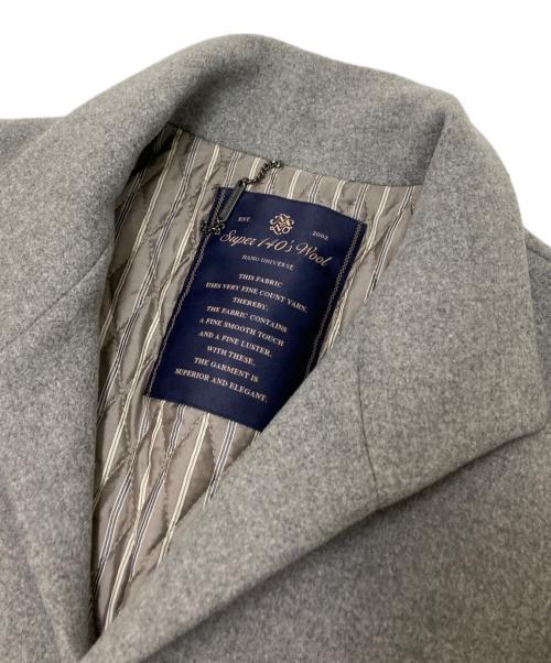 nano・universe（ナノ・ユニバース）nano・universe (ナノ・ユニバース) チェスターコート グレー サイズ:Mの古着・服飾アイテム