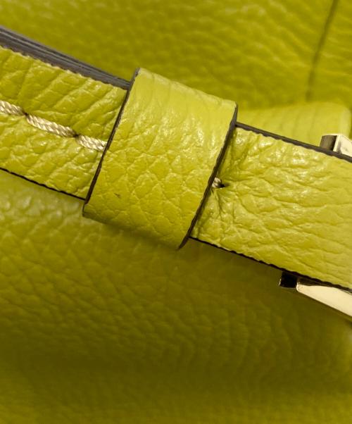 LORISTELLA（ロリステッラ）LORISTELLA (ロリステッラ) 2WAYレザーショルダーバッグ イエローグリーン サイズ:下記参照の古着・服飾アイテム