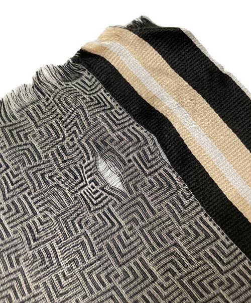 HAIDER ACKERMANN（ハイダーアッカーマン）HAIDER ACKERMANN (ハイダーアッカーマン) ストール グレー×ベージュの古着・服飾アイテム