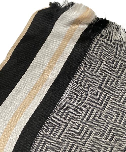 HAIDER ACKERMANN（ハイダーアッカーマン）HAIDER ACKERMANN (ハイダーアッカーマン) ストール グレー×ベージュの古着・服飾アイテム