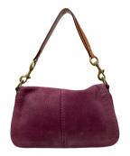 COACHコーチ）の古着「セミショルダーバッグ」｜パープル×ピンク