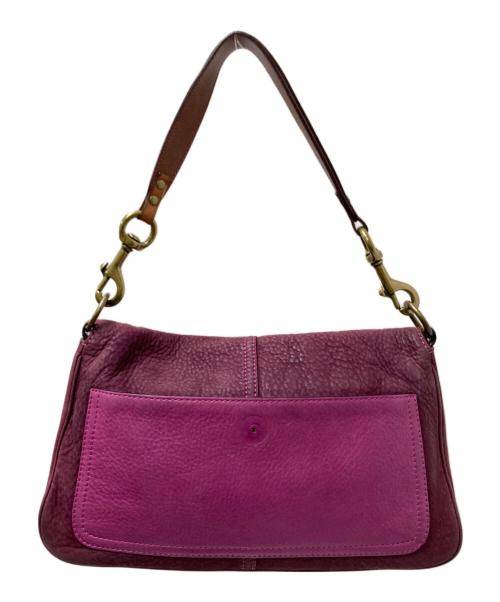 COACH（コーチ）COACH (コーチ) セミショルダーバッグ パープル×ピンク サイズ:下記参照の古着・服飾アイテム