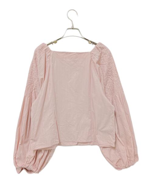 ne quittez pas（ヌキテパ）ne quittez pas (ヌキテパ) Poplin Tuck Sleeve Top ピンク サイズ:下記参照の古着・服飾アイテム