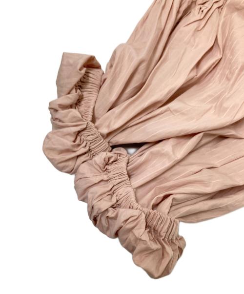 ne quittez pas（ヌキテパ）ne quittez pas (ヌキテパ) Poplin Tuck Sleeve Top ピンク サイズ:下記参照の古着・服飾アイテム