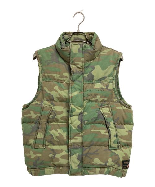 Denim & Supply Ralph Lauren（デニム＆サプライ ラルフローレン）Denim & Supply Ralph Lauren (デニム＆サプライ ラルフローレン) カモ柄ベスト オリーブ サイズ:Mの古着・服飾アイテム