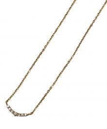 agete（アガット）の古着「K10ダイヤモンドネックレス」｜ゴールド