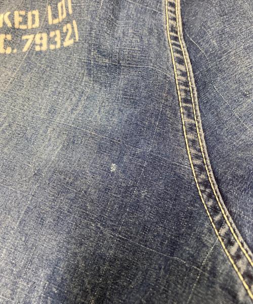 AVIREX（アヴィレックス）AVIREX (アヴィレックス) 異素材ドッキングデニムパンツ インディゴ サイズ:Lの古着・服飾アイテム