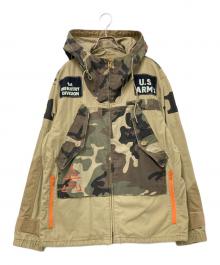 AVIREX（アヴィレックス）の古着「カモ柄ブルゾン」｜ベージュ