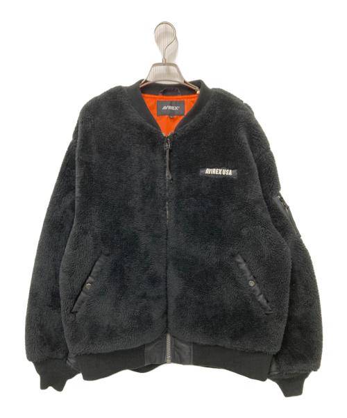 AVIREX（アヴィレックス）AVIREX (アヴィレックス) レトロボアジャケット ブラック サイズ:Lの古着・服飾アイテム