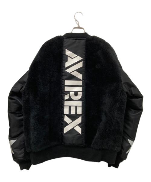 AVIREX（アヴィレックス）AVIREX (アヴィレックス) レトロボアジャケット ブラック サイズ:Lの古着・服飾アイテム