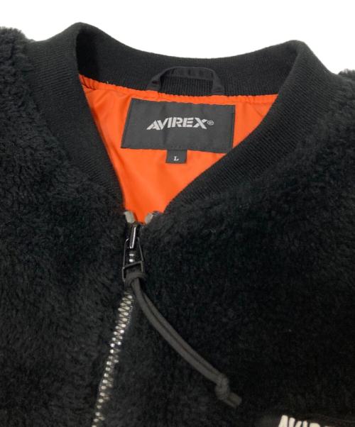 AVIREX（アヴィレックス）AVIREX (アヴィレックス) レトロボアジャケット ブラック サイズ:Lの古着・服飾アイテム