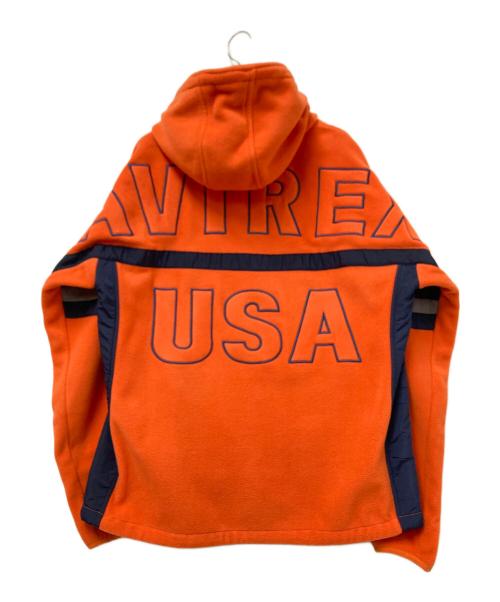 AVIREX（アヴィレックス）AVIREX (アヴィレックス) フリースジャケット オレンジ サイズ:Lの古着・服飾アイテム