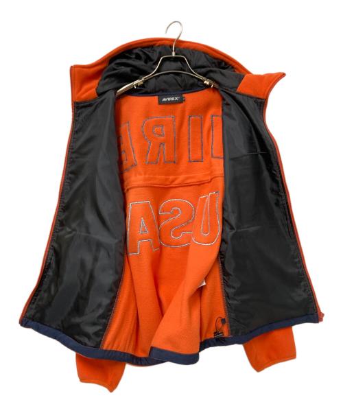 AVIREX（アヴィレックス）AVIREX (アヴィレックス) フリースジャケット オレンジ サイズ:Lの古着・服飾アイテム