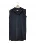 MM6 Maison Margiela（エムエムシックスメゾンマルジェラ）の古着「襟付きノースリーブワンピース」｜ブラック