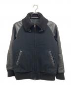 NUMBER (N)INEナンバーナイン）の古着「切替スタジャン」｜ブラック