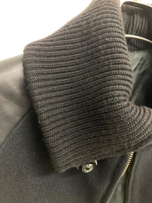 NUMBER (N)INE（ナンバーナイン）NUMBER (N)INE (ナンバーナイン) 切替スタジャン ブラック サイズ:3の古着・服飾アイテム