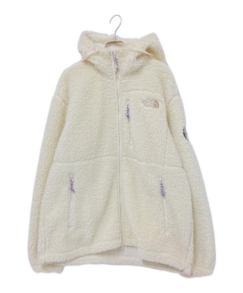 THE NORTH FACE（ザ ノース フェイス）THE NORTH FACE (ザ ノース フェイス) PLAY GREEN FLEECE HOODIE ホワイト サイズ:XLの古着・服飾アイテム