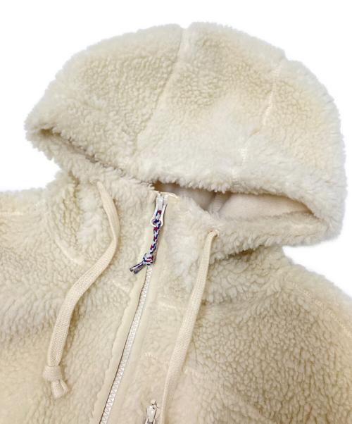 THE NORTH FACE（ザ ノース フェイス）THE NORTH FACE (ザ ノース フェイス) PLAY GREEN FLEECE HOODIE ホワイト サイズ:XLの古着・服飾アイテム