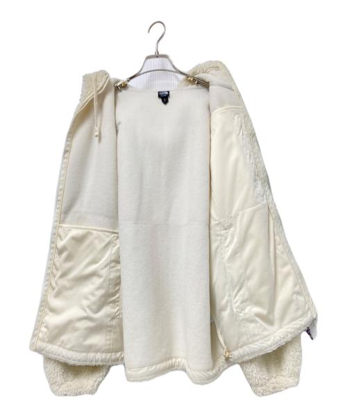 THE NORTH FACE（ザ ノース フェイス）THE NORTH FACE (ザ ノース フェイス) PLAY GREEN FLEECE HOODIE ホワイト サイズ:XLの古着・服飾アイテム