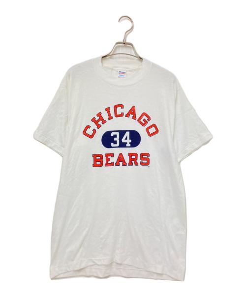 Champion（チャンピオン）Champion (チャンピオン) 80‘SプリントTシャツ ホワイト サイズ:XLの古着・服飾アイテム