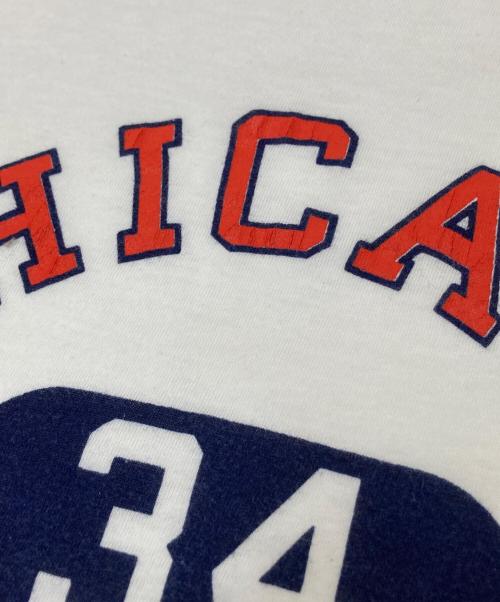 Champion（チャンピオン）Champion (チャンピオン) 80‘SプリントTシャツ ホワイト サイズ:XLの古着・服飾アイテム