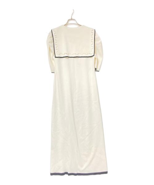 CELFORD（セルフォード）CELFORD (セルフォード) セーラーカラーニットワンピース ホワイト サイズ:38の古着・服飾アイテム