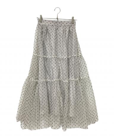 中古・古着通販】CADUNE (カデュネ) キラキラドットスカート グレー