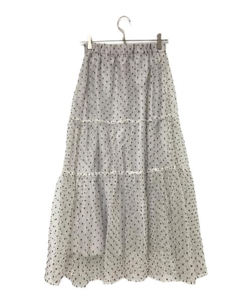 CADUNE（カデュネ）CADUNE (カデュネ) キラキラドットスカート グレー サイズ:36の古着・服飾アイテム