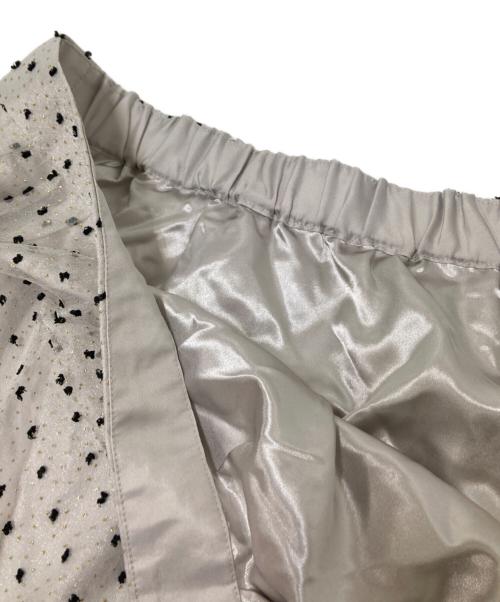 CADUNE（カデュネ）CADUNE (カデュネ) キラキラドットスカート グレー サイズ:36の古着・服飾アイテム