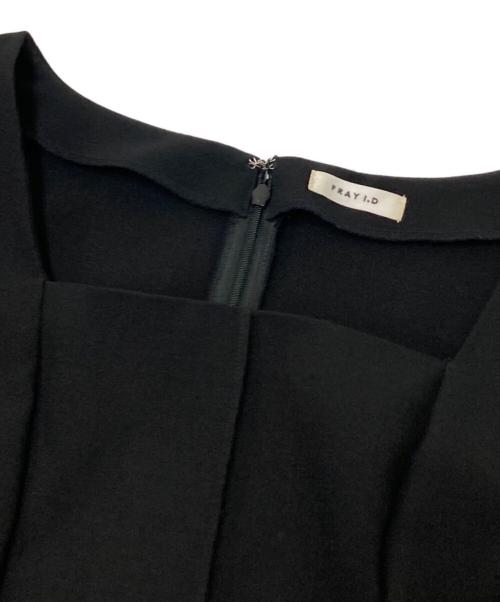 FRAY ID（フレイ アイディー）FRAY ID (フレイ アイディー) レーススリーブIラインドレス ブラック サイズ:1の古着・服飾アイテム