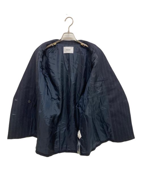 haunt（ハウント）haunt (ハウント) カシミヤ混ダブルジャケット ネイビー サイズ:38の古着・服飾アイテム