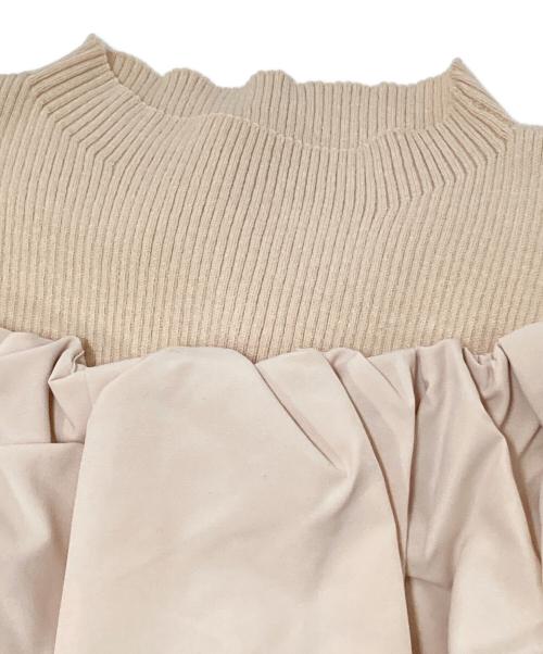 CELFORD（セルフォード）CELFORD (セルフォード) フリル付きニットプルオーバー アイボリー サイズ:F 未使用品の古着・服飾アイテム