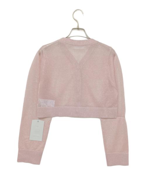 CELFORD（セルフォード）CELFORD (セルフォード) シアークロップドカーディガン ピンク サイズ:Fの古着・服飾アイテム