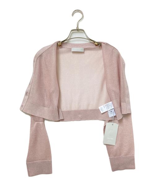 CELFORD（セルフォード）CELFORD (セルフォード) シアークロップドカーディガン ピンク サイズ:Fの古着・服飾アイテム