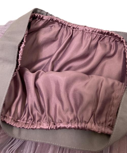 Snidel（スナイデル）Snidel (スナイデル) クラッシックジレジャケット&プリーツスカートセット ピンク×パープルの古着・服飾アイテム