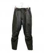 HAROLD'S GEARハロルズギア）の古着「レザーバイカーパンツ」｜ブラック