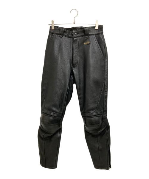 HAROLD'S GEAR（ハロルズギア）HAROLD'S GEAR (ハロルズギア) レザーバイカーパンツ ブラック サイズ:Mの古着・服飾アイテム