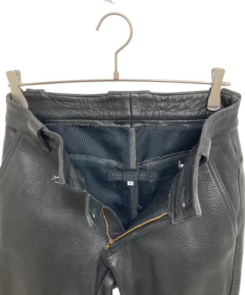 HAROLD'S GEAR（ハロルズギア）HAROLD'S GEAR (ハロルズギア) レザーバイカーパンツ ブラック サイズ:Mの古着・服飾アイテム